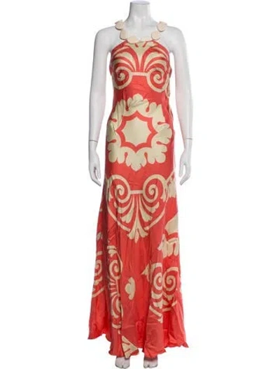 Pre-owned Tibi Silk Long Dress In Multi