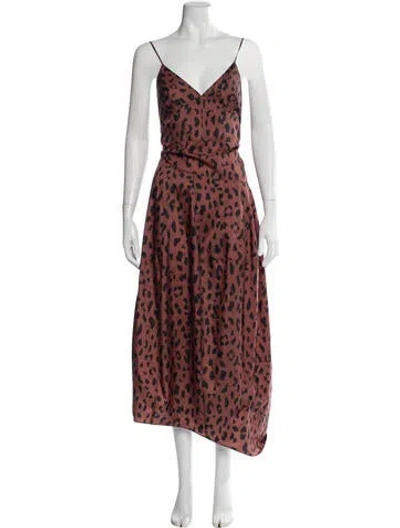 Pre-owned Tibi Silk Long Dress In Multi