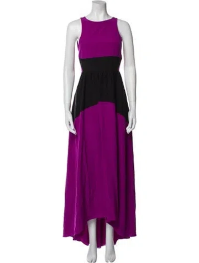 Pre-owned Tibi Silk Long Dress In Purple