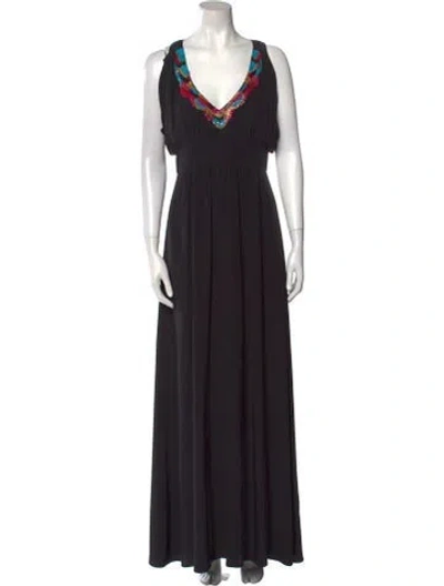 Pre-owned Tibi Silk Long Dress W/ Tags In Black