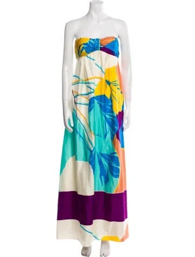 Pre-owned Tibi Silk Long Dress In Yellow