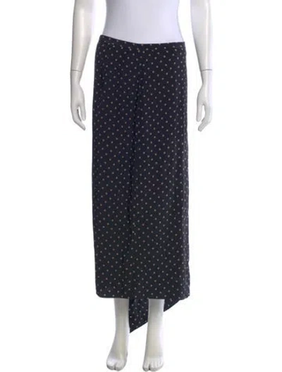 Pre-owned Tibi Silk Long Skirt In Black