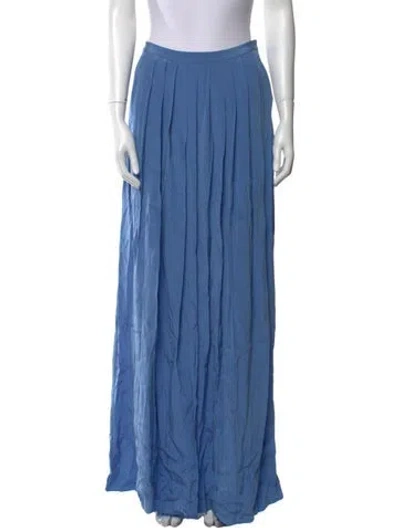 Pre-owned Tibi Silk Long Skirt In Blue