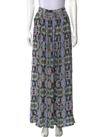 Pre-owned Tibi Silk Long Skirt In Multi