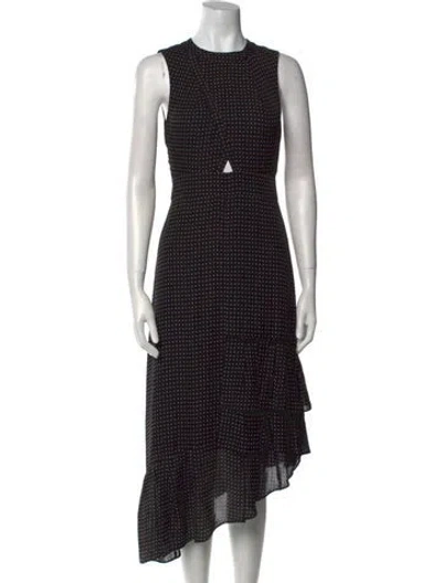 Pre-owned Tibi Silk Midi Length Dress In Black
