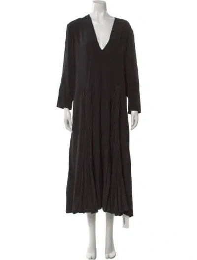 Pre-owned Tibi Silk Midi Length Dress In Black