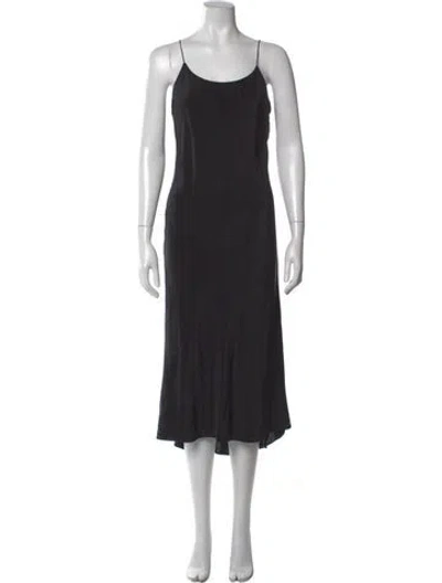 Pre-owned Tibi Silk Midi Length Dress In Black