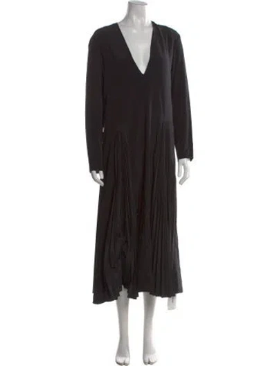 Pre-owned Tibi Silk Midi Length Dress In Black