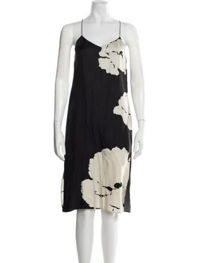 Pre-owned Tibi Silk Midi Length Dress In Black