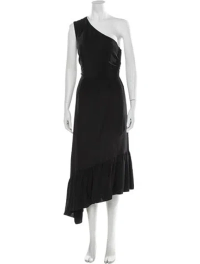 Pre-owned Tibi Silk Midi Length Dress In Black