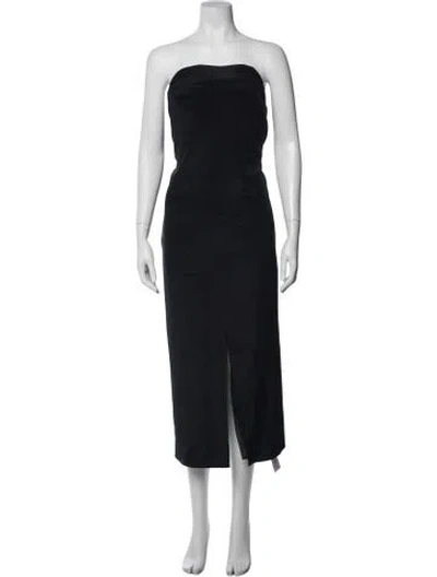 Pre-owned Tibi Silk Midi Length Dress In Black