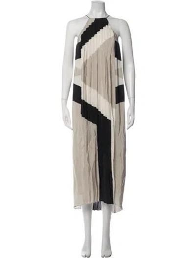 Pre-owned Tibi Silk Midi Length Dress In Black