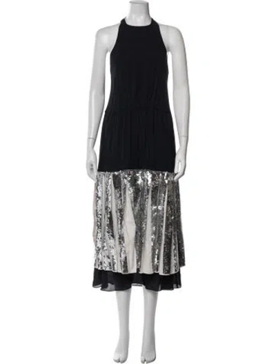 Pre-owned Tibi Silk Midi Length Dress In Blue