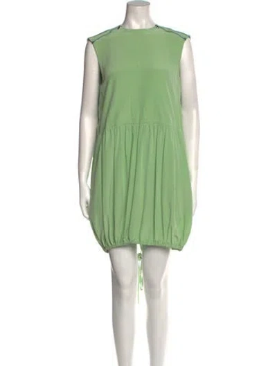 Pre-owned Tibi Silk Midi Length Dress In Green