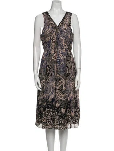 Pre-owned Tibi Silk Midi Length Dress In Multi