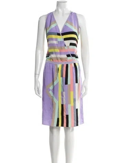 Pre-owned Tibi Silk Midi Length Dress In Multi