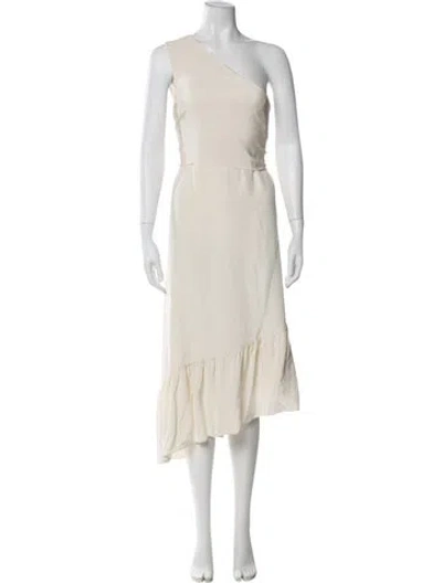 Pre-owned Tibi Silk Midi Length Dress In Neutral