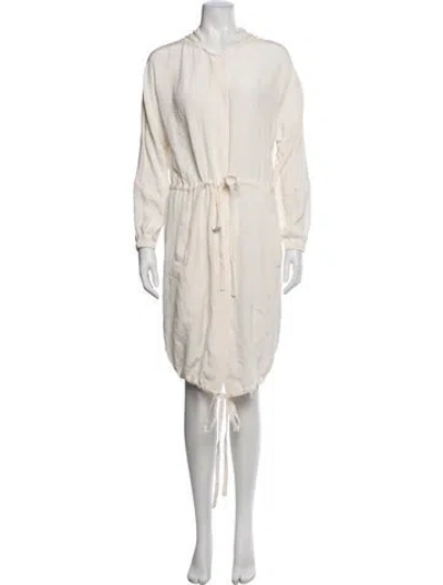 Pre-owned Tibi Silk Midi Length Dress In Neutrals