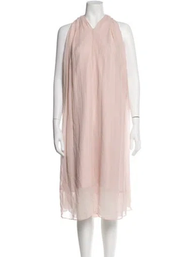 Pre-owned Tibi Silk Midi Length Dress In Pink