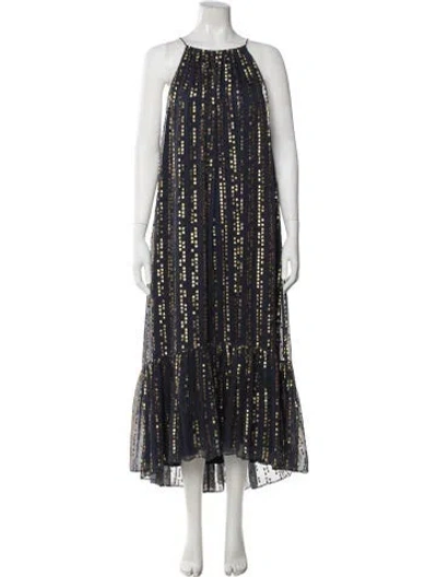 Pre-owned Tibi Silk Midi Length Dress W/ Tags In Multi