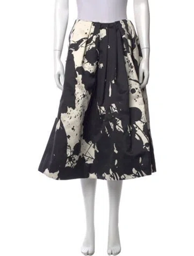 Pre-owned Tibi Silk Midi Length Skirt In Black