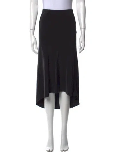 Pre-owned Tibi Silk Midi Length Skirt In Black