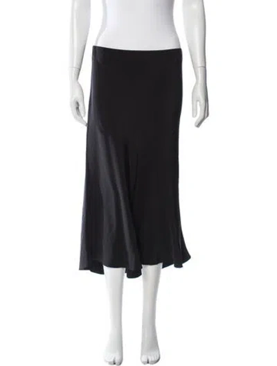Pre-owned Tibi Silk Midi Length Skirt In Blue