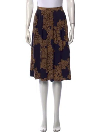 Pre-owned Tibi Silk Midi Length Skirt In Brown