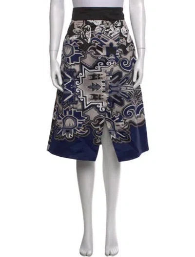 Pre-owned Tibi Silk Midi Length Skirt In Gray
