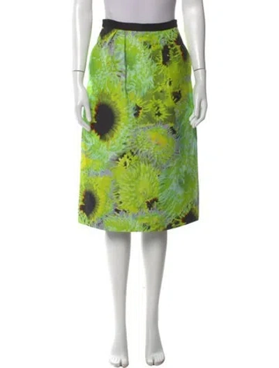 Pre-owned Tibi Silk Midi Length Skirt In Multi