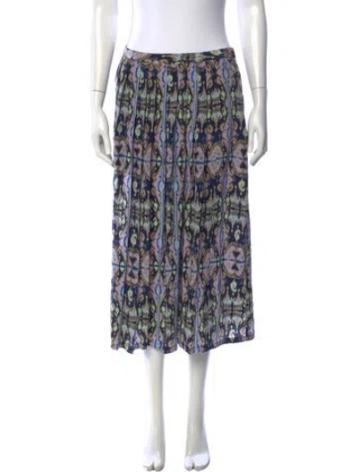 Pre-owned Tibi Silk Midi Length Skirt In Multicolor
