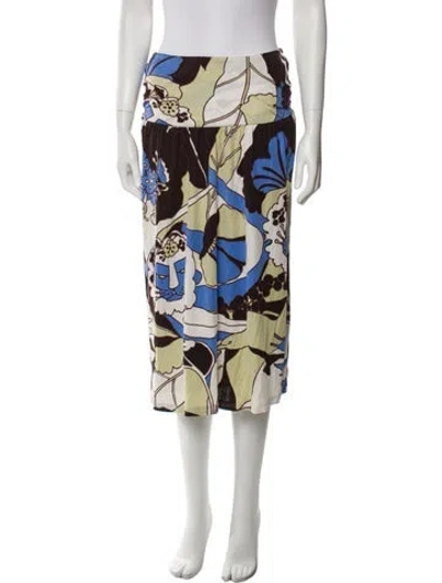 Pre-owned Tibi Silk Midi Length Skirt In Neutral