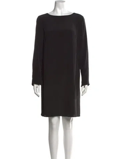 Pre-owned Tibi Silk Mini Dress In Black