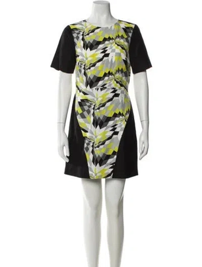 Pre-owned Tibi Silk Mini Dress In Black