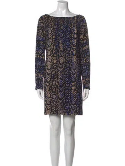 Pre-owned Tibi Silk Mini Dress In Black