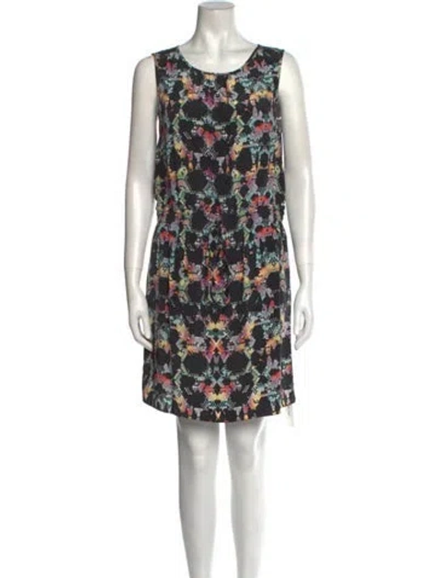 Pre-owned Tibi Silk Mini Dress In Black