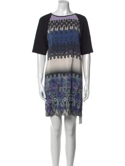 Pre-owned Tibi Silk Mini Dress In Black