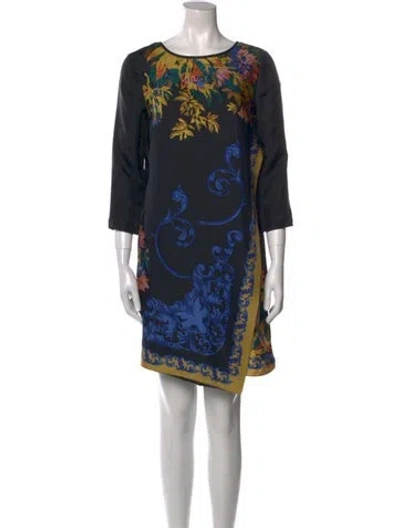 Pre-owned Tibi Silk Mini Dress In Black