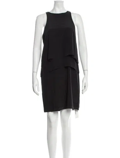 Pre-owned Tibi Silk Mini Dress In Black