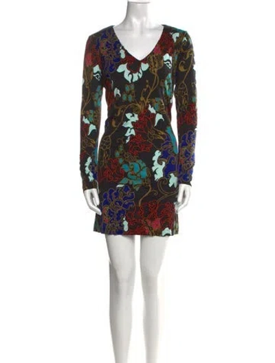 Pre-owned Tibi Silk Mini Dress In Black