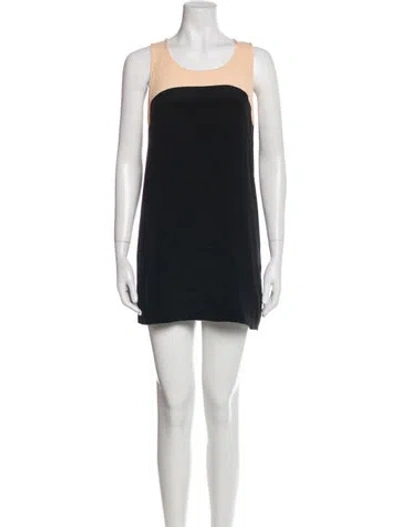 Pre-owned Tibi Silk Mini Dress In Black