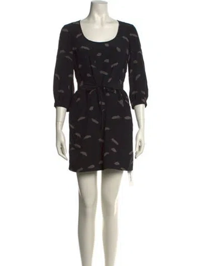 Pre-owned Tibi Silk Mini Dress In Black