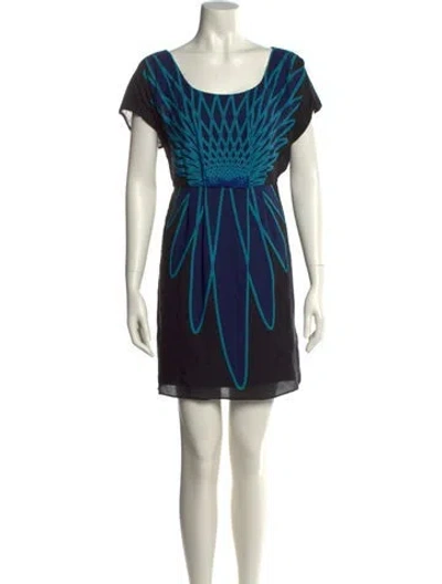 Pre-owned Tibi Silk Mini Dress In Black