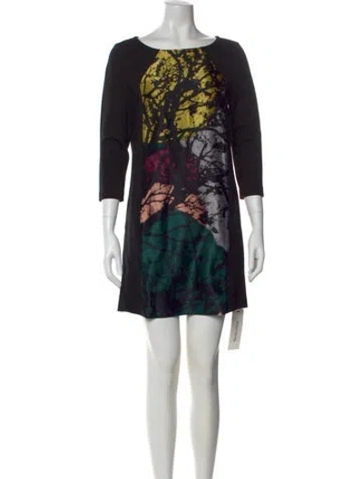 Pre-owned Tibi Silk Mini Dress In Black