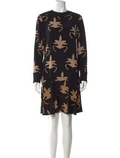 Pre-owned Tibi Silk Mini Dress In Black