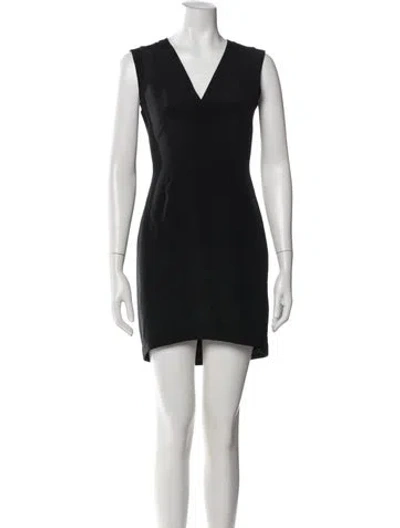 Pre-owned Tibi Silk Mini Dress In Black