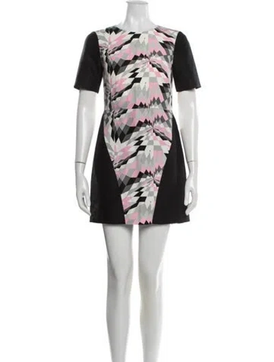 Pre-owned Tibi Silk Mini Dress In Black
