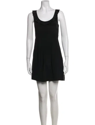 Pre-owned Tibi Silk Mini Dress In Black