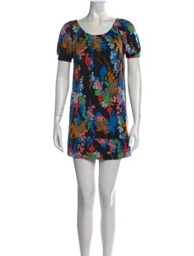 Pre-owned Tibi Silk Mini Dress In Black