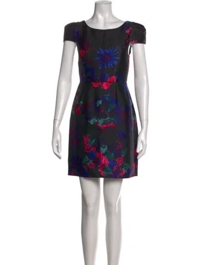 Pre-owned Tibi Silk Mini Dress In Black